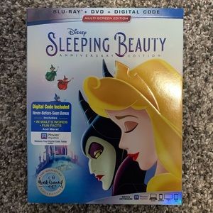 NWOT Disney Sleeping Beauty BLU-RAY + DVD + CODE